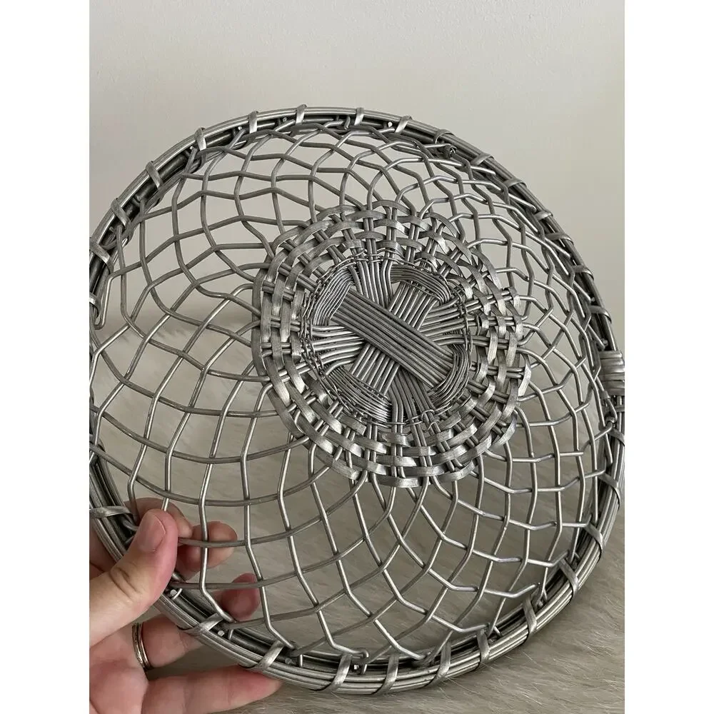 Vintage Aluminum Basket Trio Kmart Set Of Three Silver Tone Home Decor